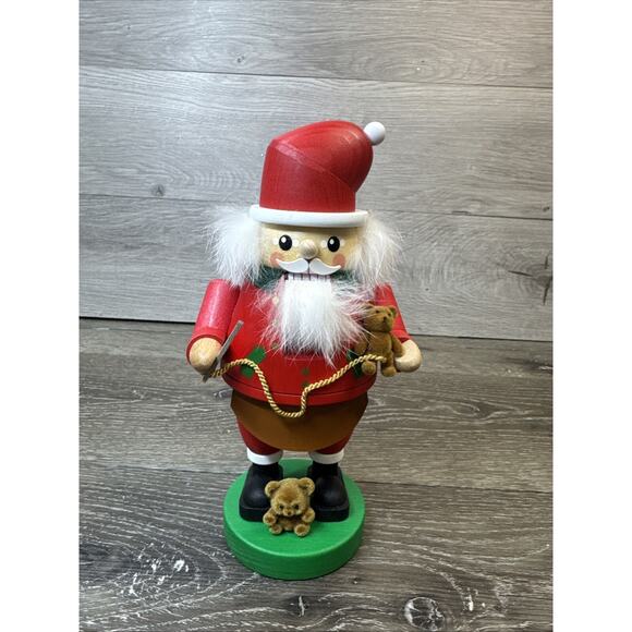 German nutcracker Santa original Erzgebirge 8.5” Richard Glaesser Seiffen - Picture 1 of 12